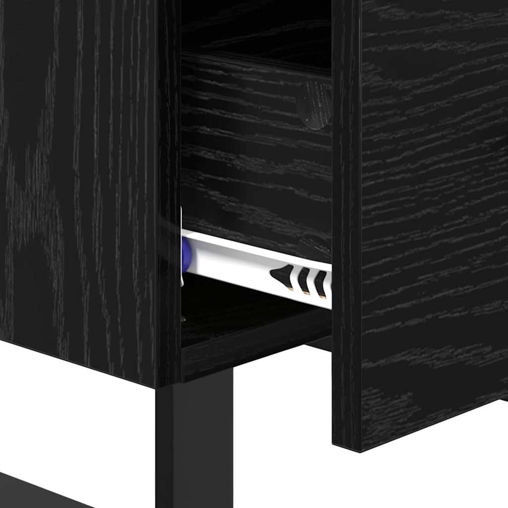Noćni ormar s ladicama 2 pcs Crni hrast 40 x 35 x 47,5 cm