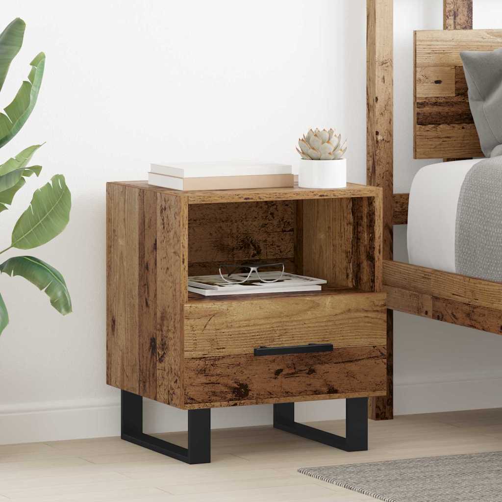 Noćni ormar Staro drvo 40 x 35 x 47,5 cm Konstruirano drvo