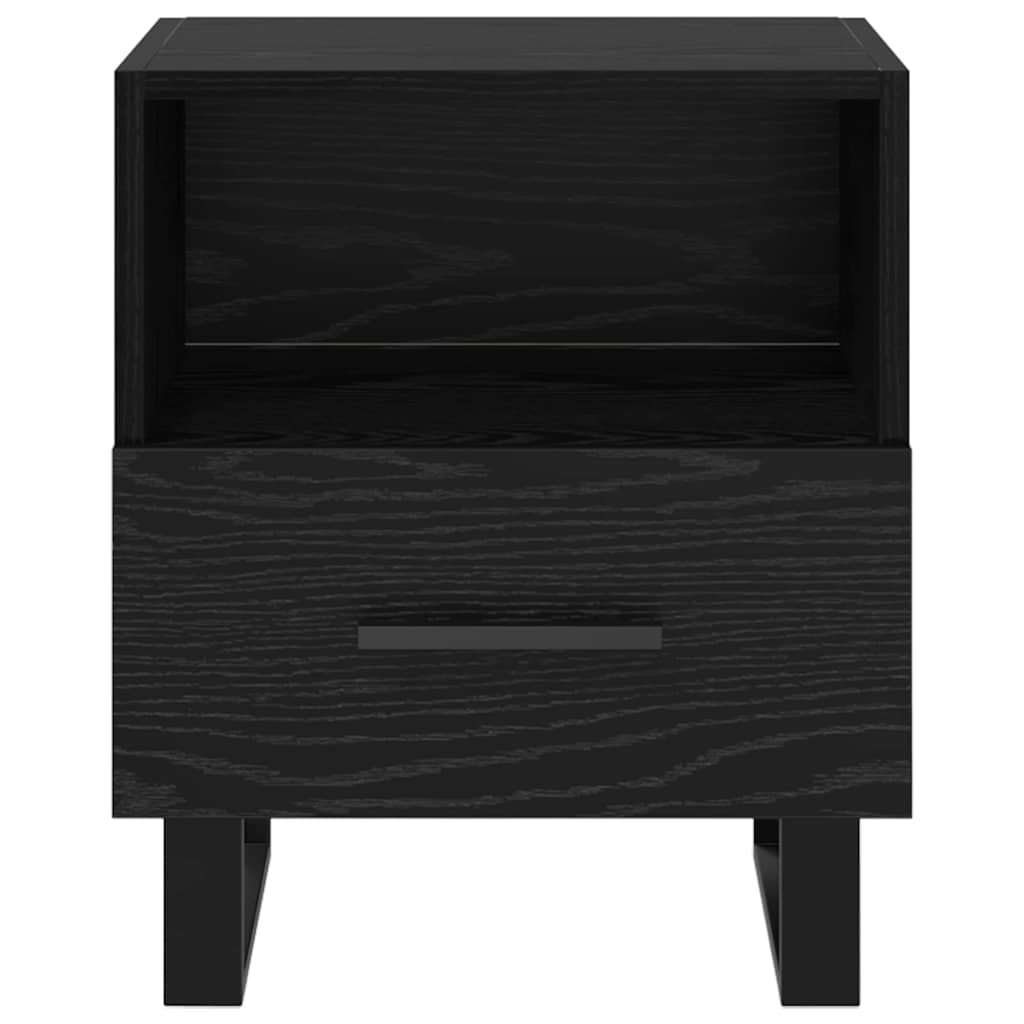 Noćni ormar s ladicama 2 pcs Crni hrast 40 x 35 x 47,5 cm