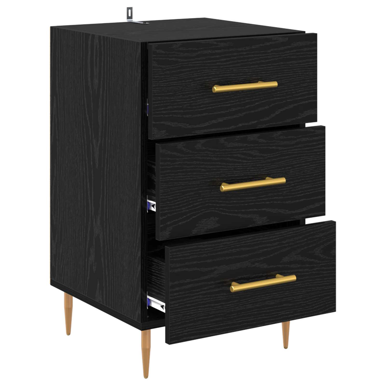 Noćni ormar Crni hrast 40 x 40 x 66 cm Konstruirano drvo