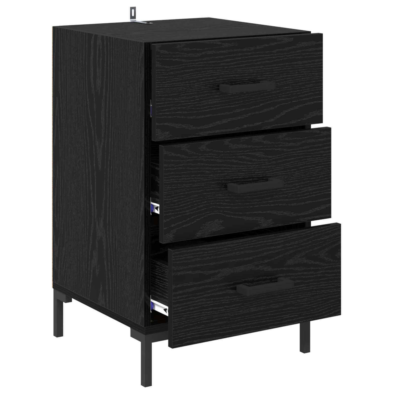 Noćni ormar Crni hrast 40 x 40 x 66 cm Konstruirano drvo