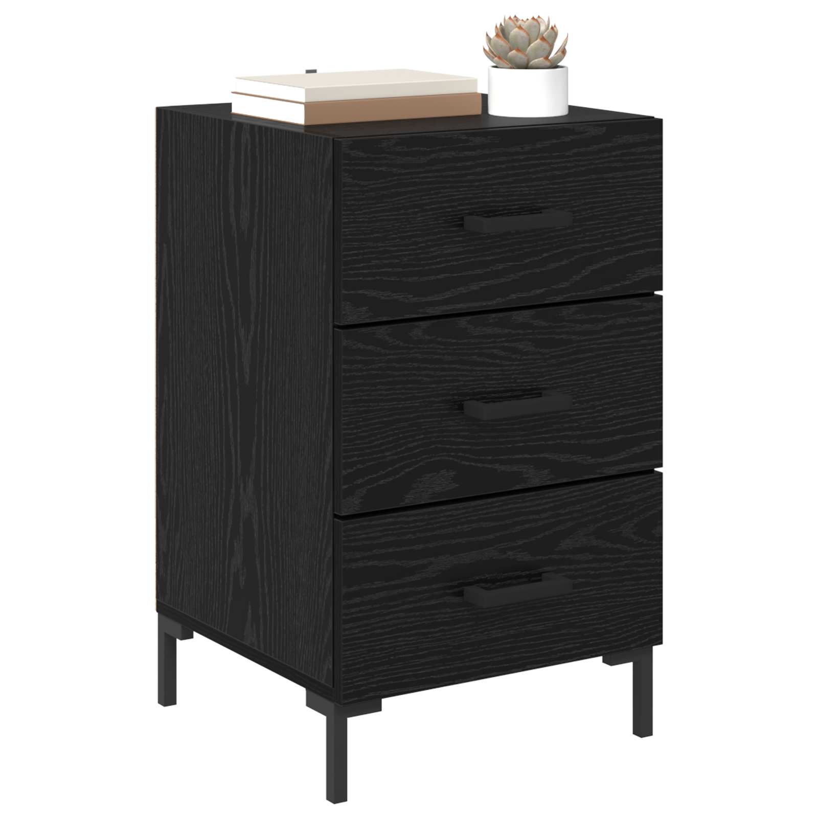 Noćni ormar Crni hrast 40 x 40 x 66 cm Konstruirano drvo