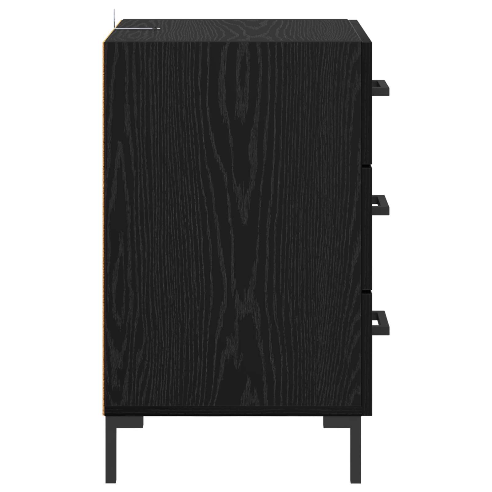 Noćni ormar Crni hrast 40 x 40 x 66 cm Konstruirano drvo