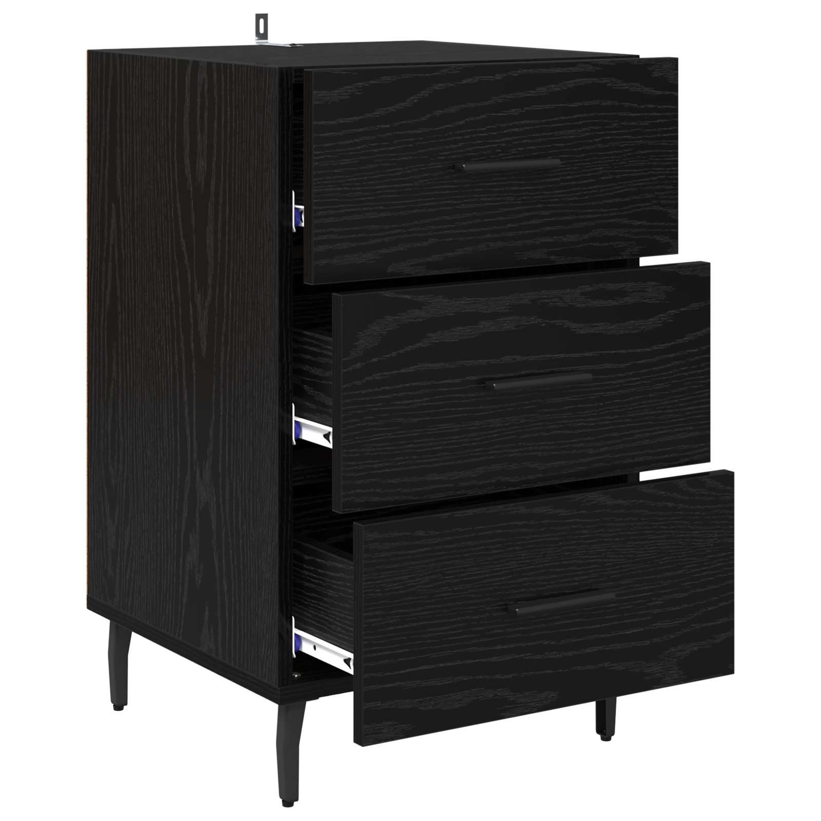 Noćni ormar Crni hrast 40 x 40 x 66 cm Konstruirano drvo