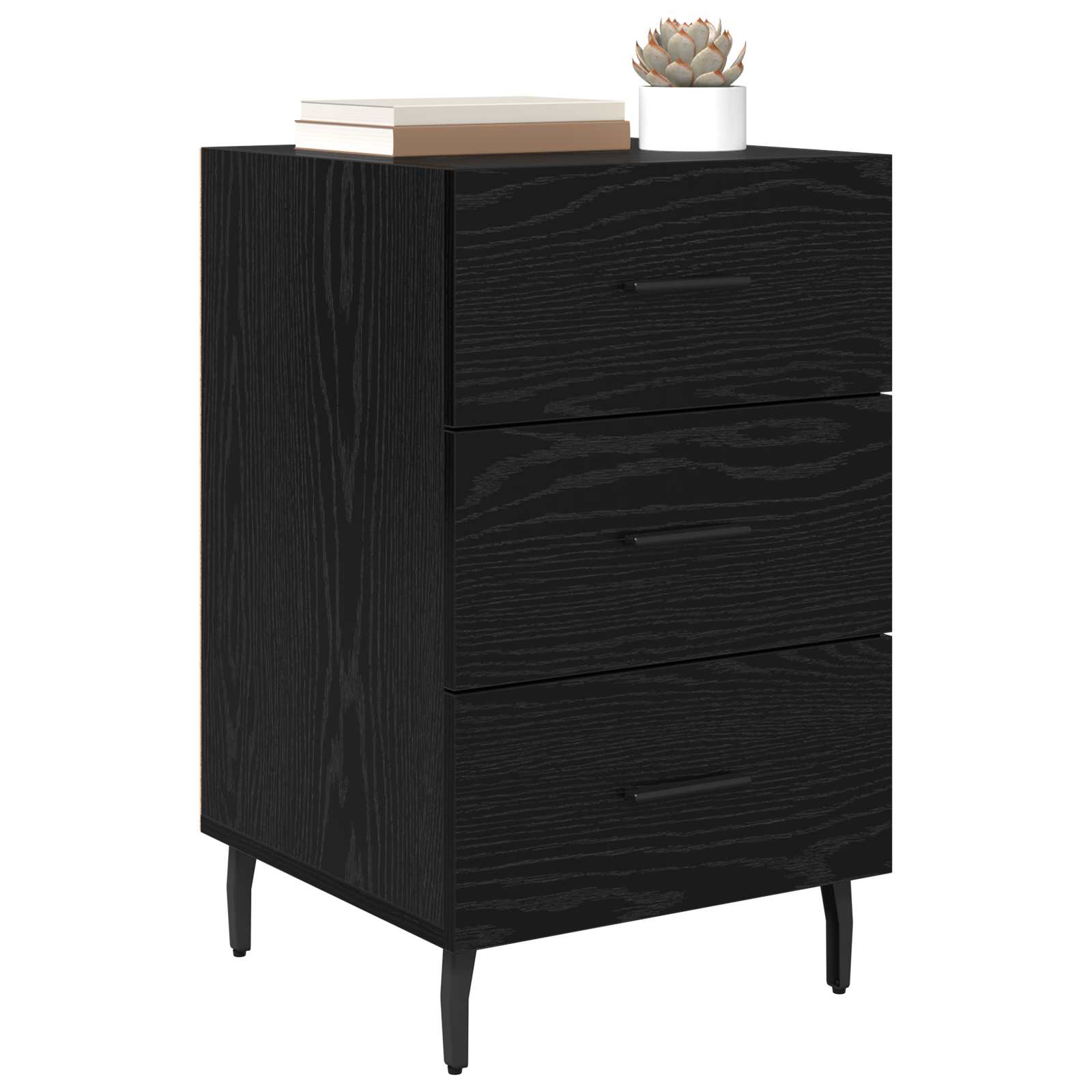 Noćni ormar Crni hrast 40 x 40 x 66 cm Konstruirano drvo