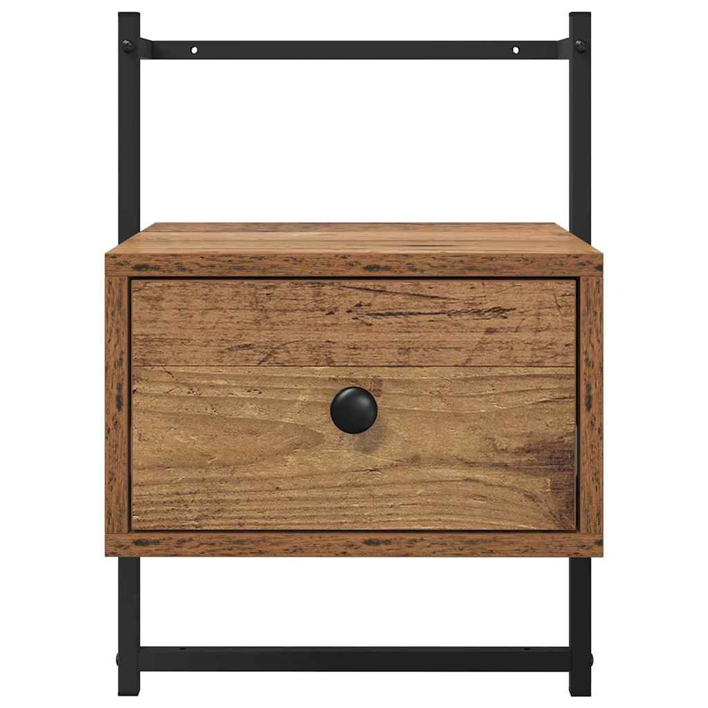 Noćni ormar 2 pcs Staro drvo 35 x 30 x 51 cm Konstruirano drvo