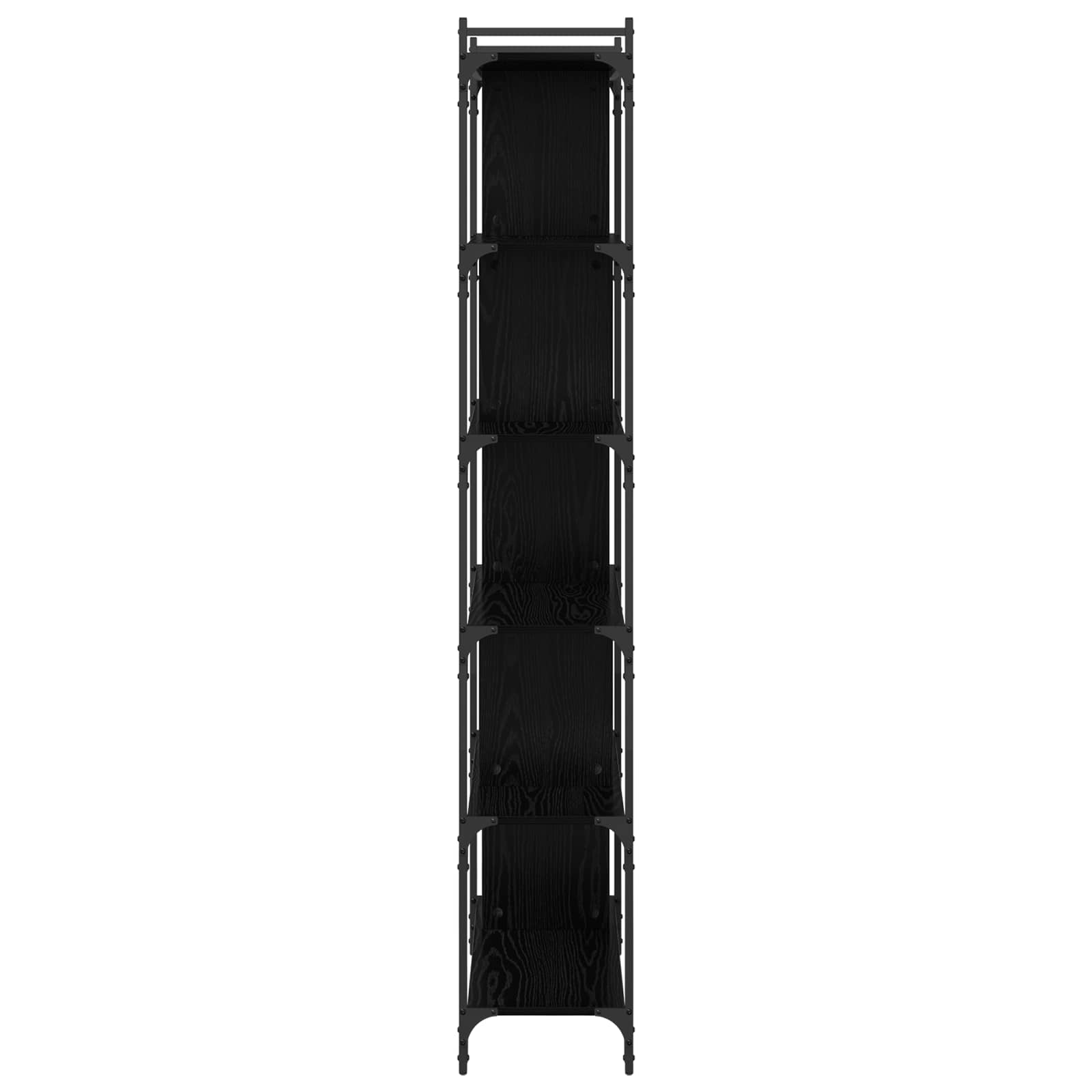 Police za knjige Crni hrast 76 x 32 x 192 cm Konstruirano drvo