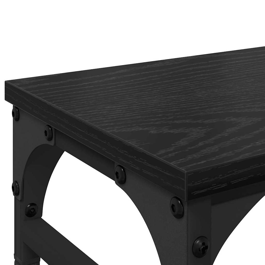 Stalak za Monitor Crni hrast 55 x 23 x 14 cm Konstruirano drvo