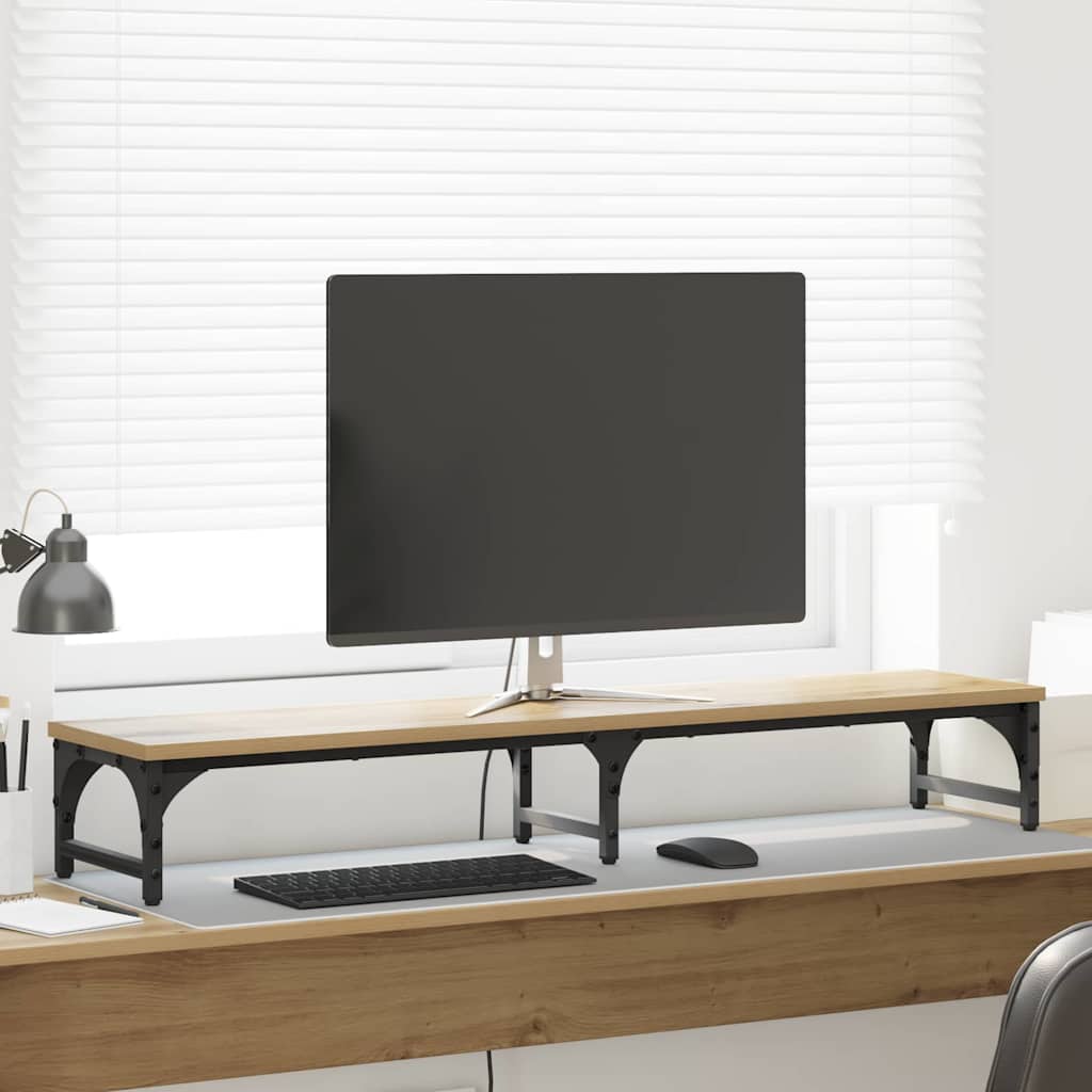 Stalak za Monitor Umjetnički hrast 105 x 23 x 15,5 cm