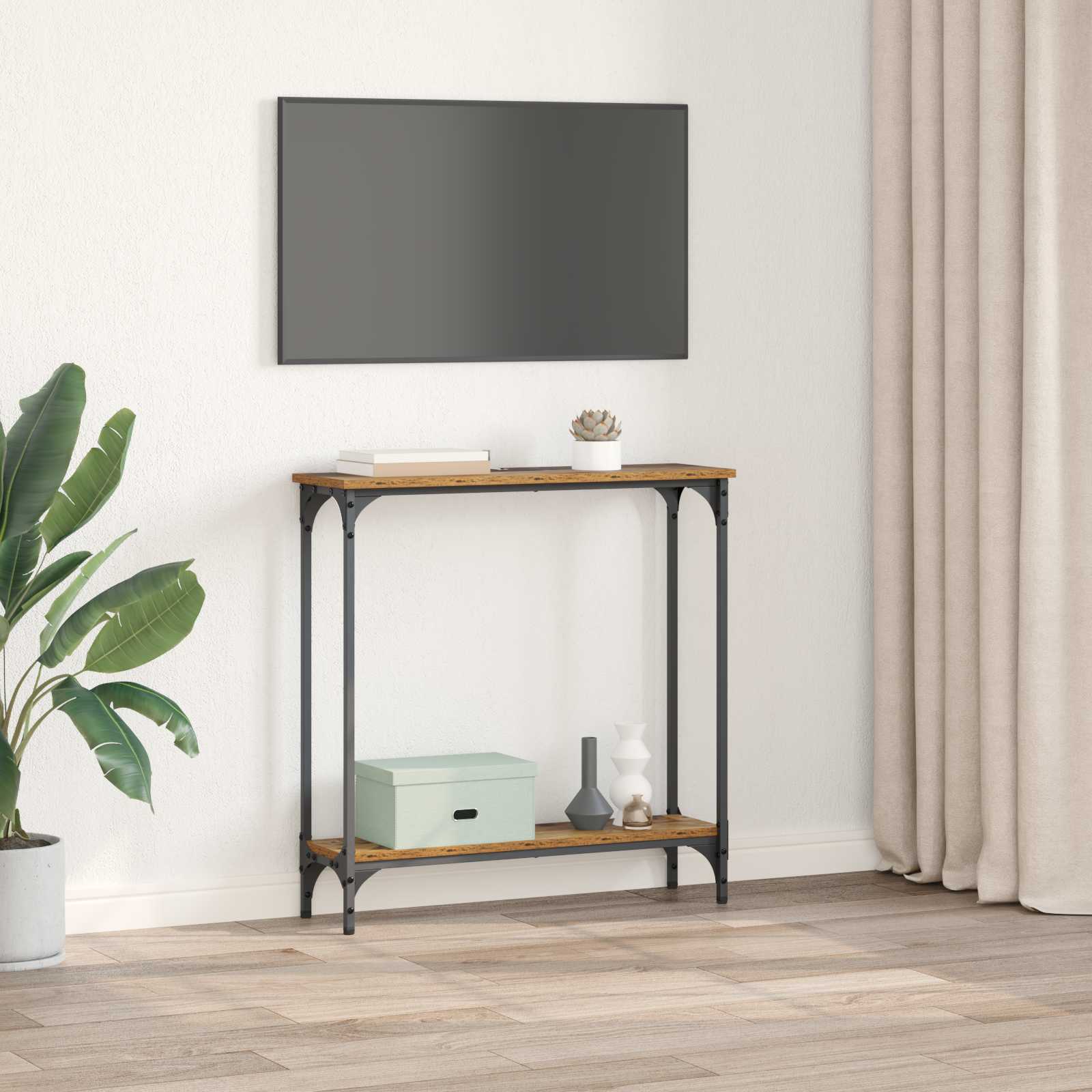 Konzolna stolica Staro drvo 75 x 22,5 x 75 cm Konstruirano drvo