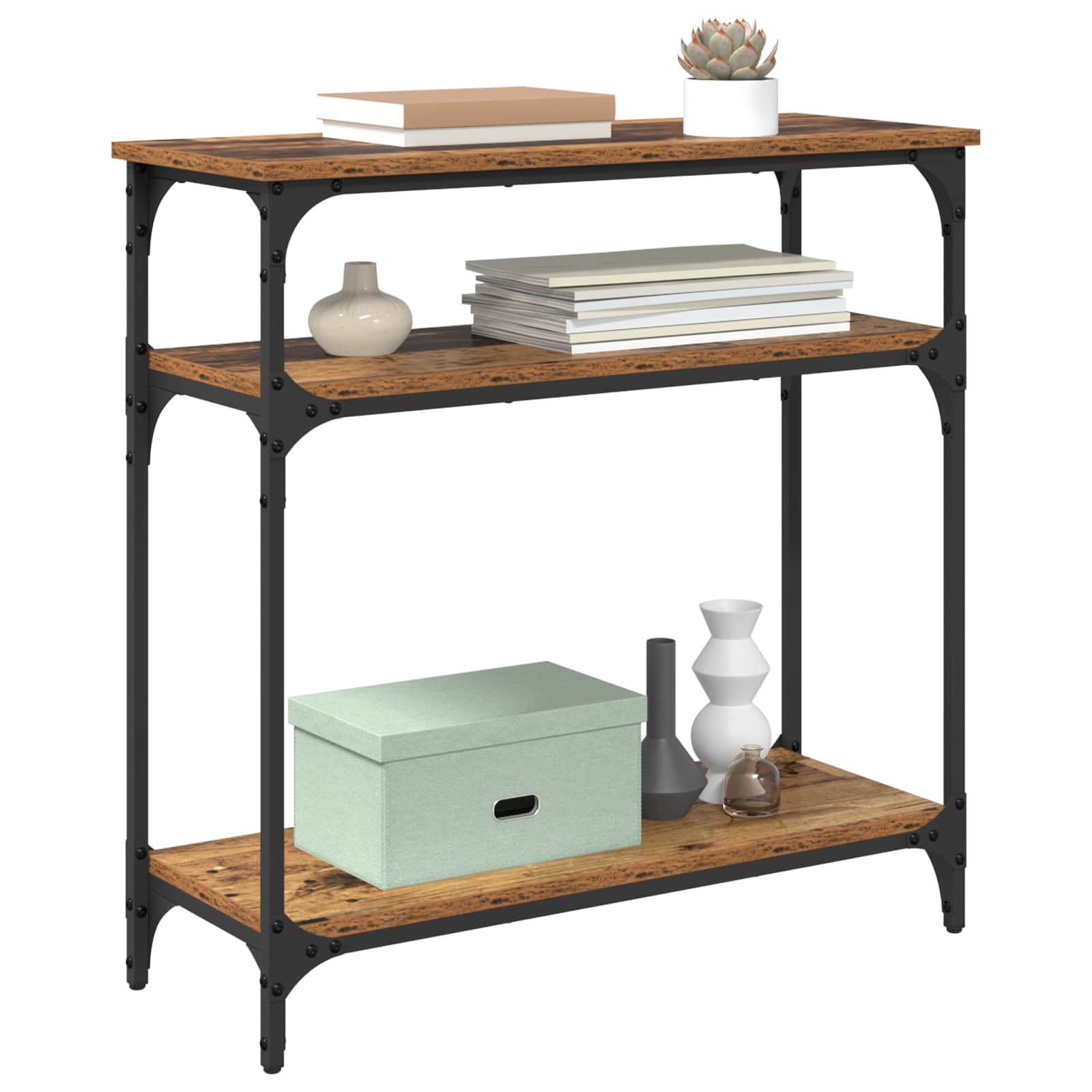 Konzolna stolica Staro drvo 75 x 29 x 75 cm Konstruirano drvo