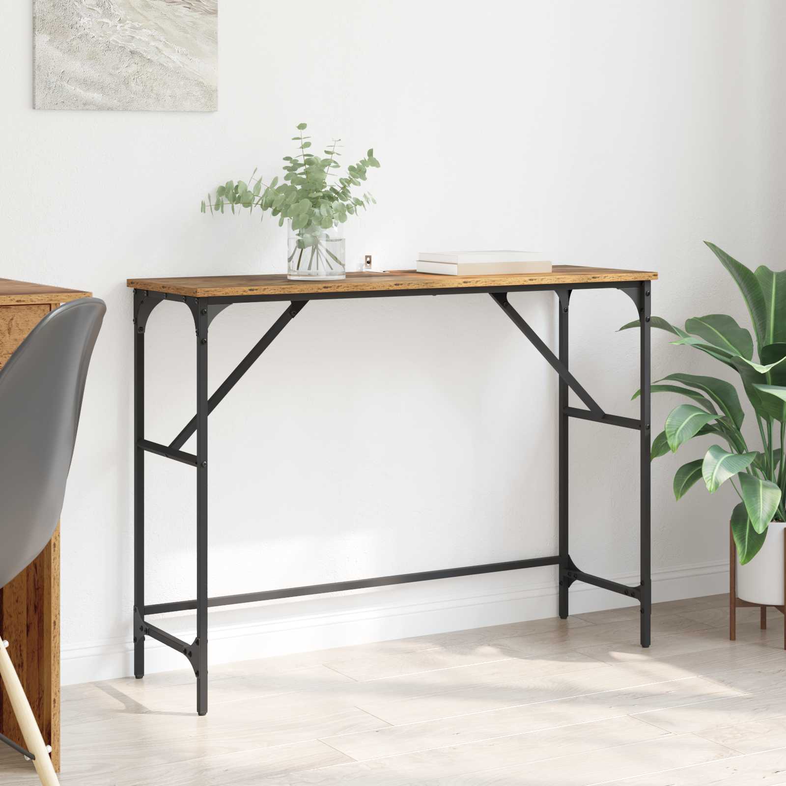 Konzolna stolica Staro drvo 100 x 32 x 75 cm Konstruirano drvo