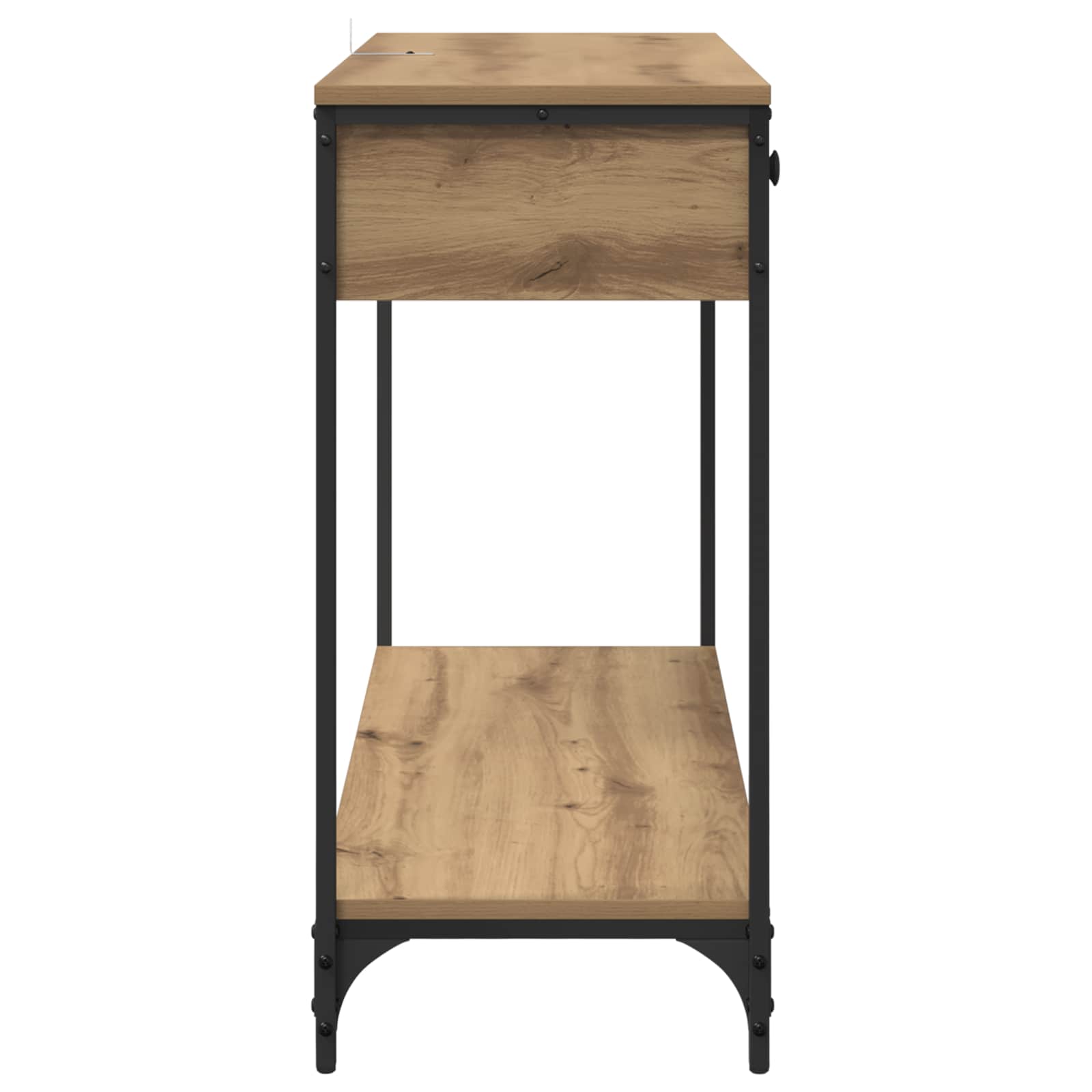 Konzolna stolica s ladicama Umjetnički hrast 100 x 34,5 x 75 cm