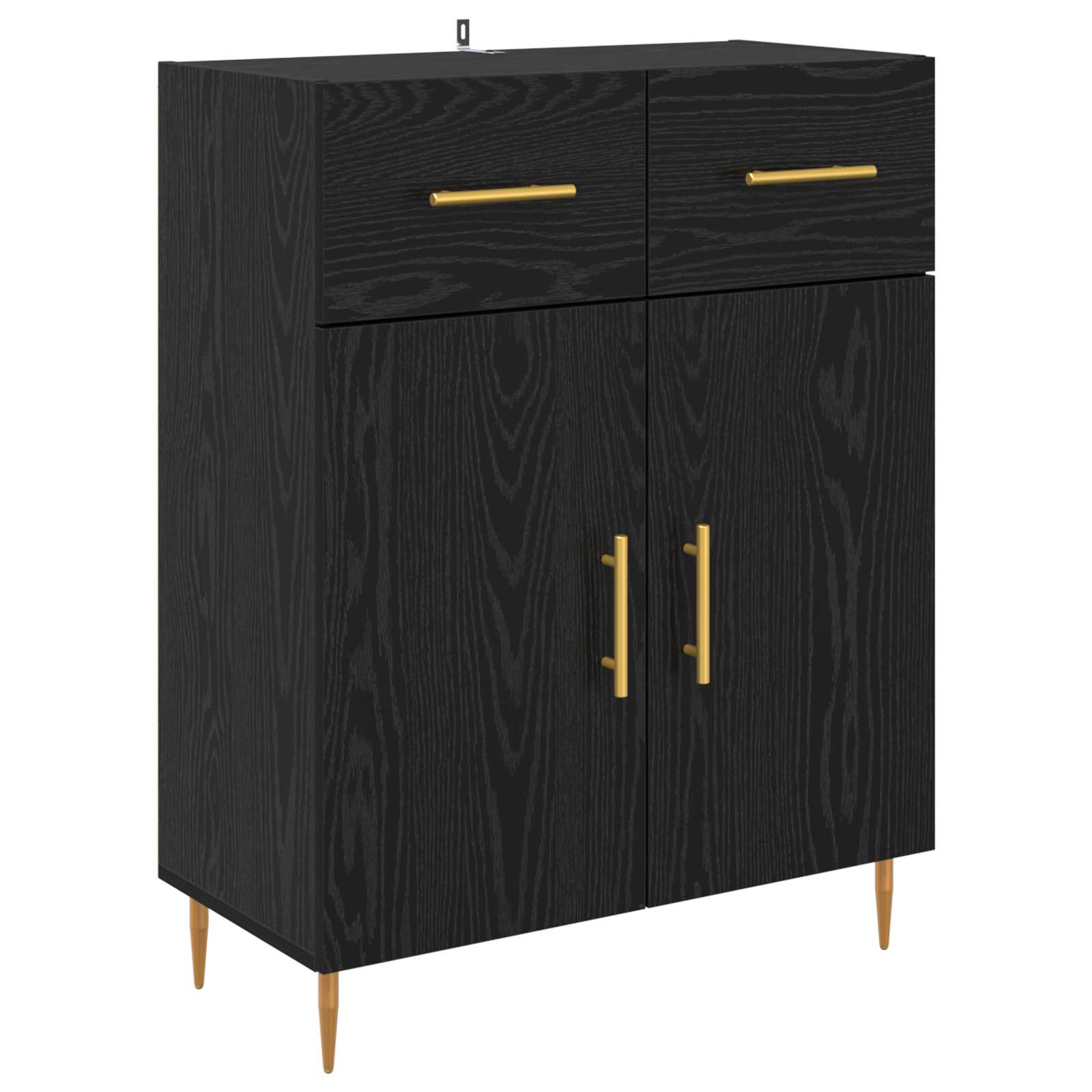 Kreveta Crni hrast 69,5 x 34 x 90 cm Konstruirano drvo