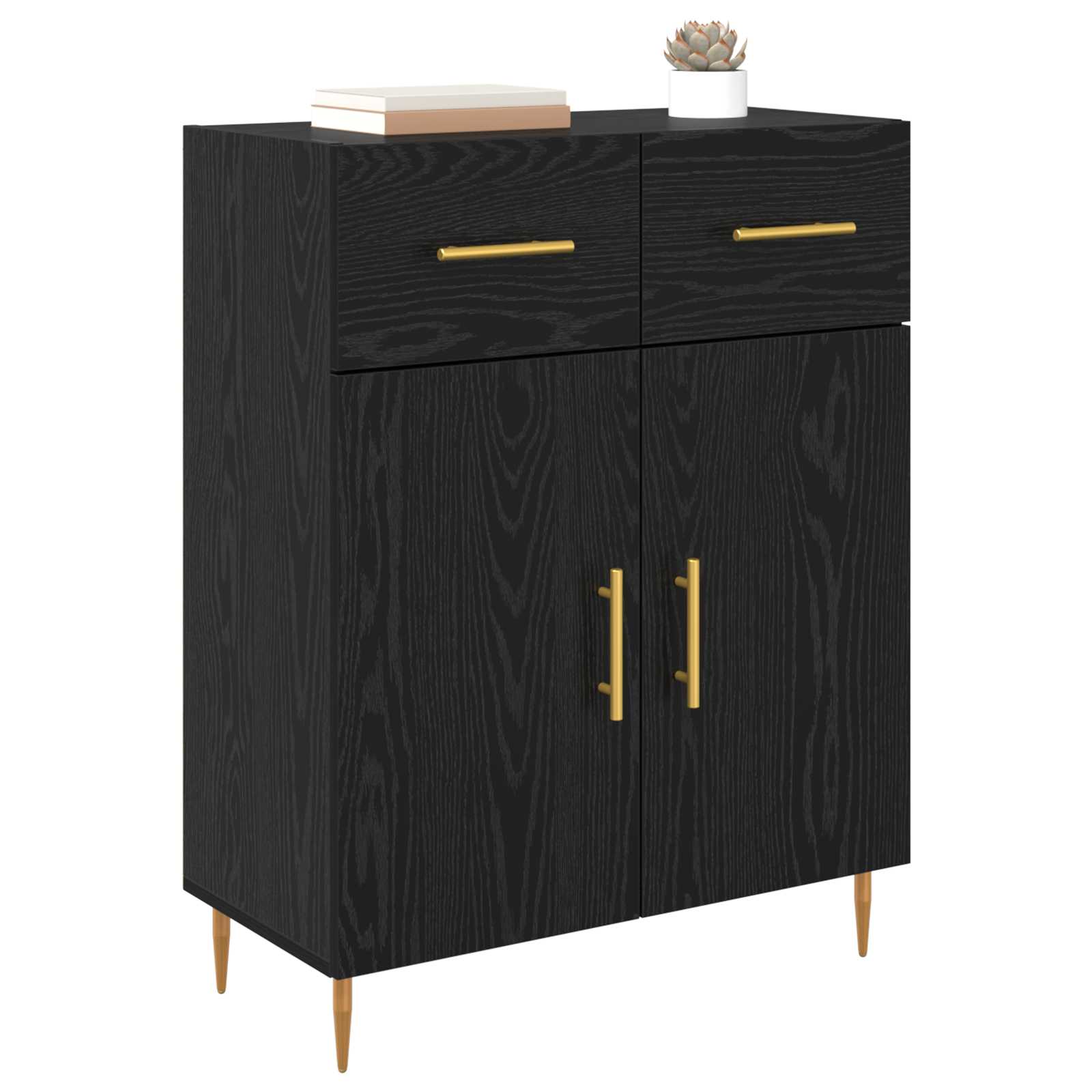 Kreveta Crni hrast 69,5 x 34 x 90 cm Konstruirano drvo