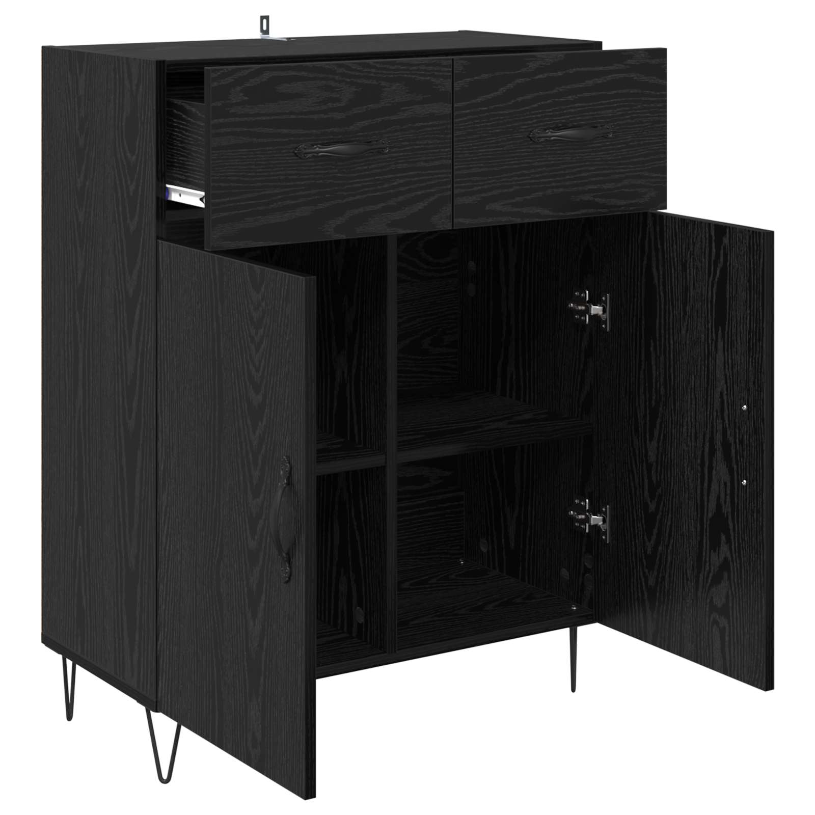 Kreveta Crni hrast 69,5 x 34 x 90 cm Konstruirano drvo