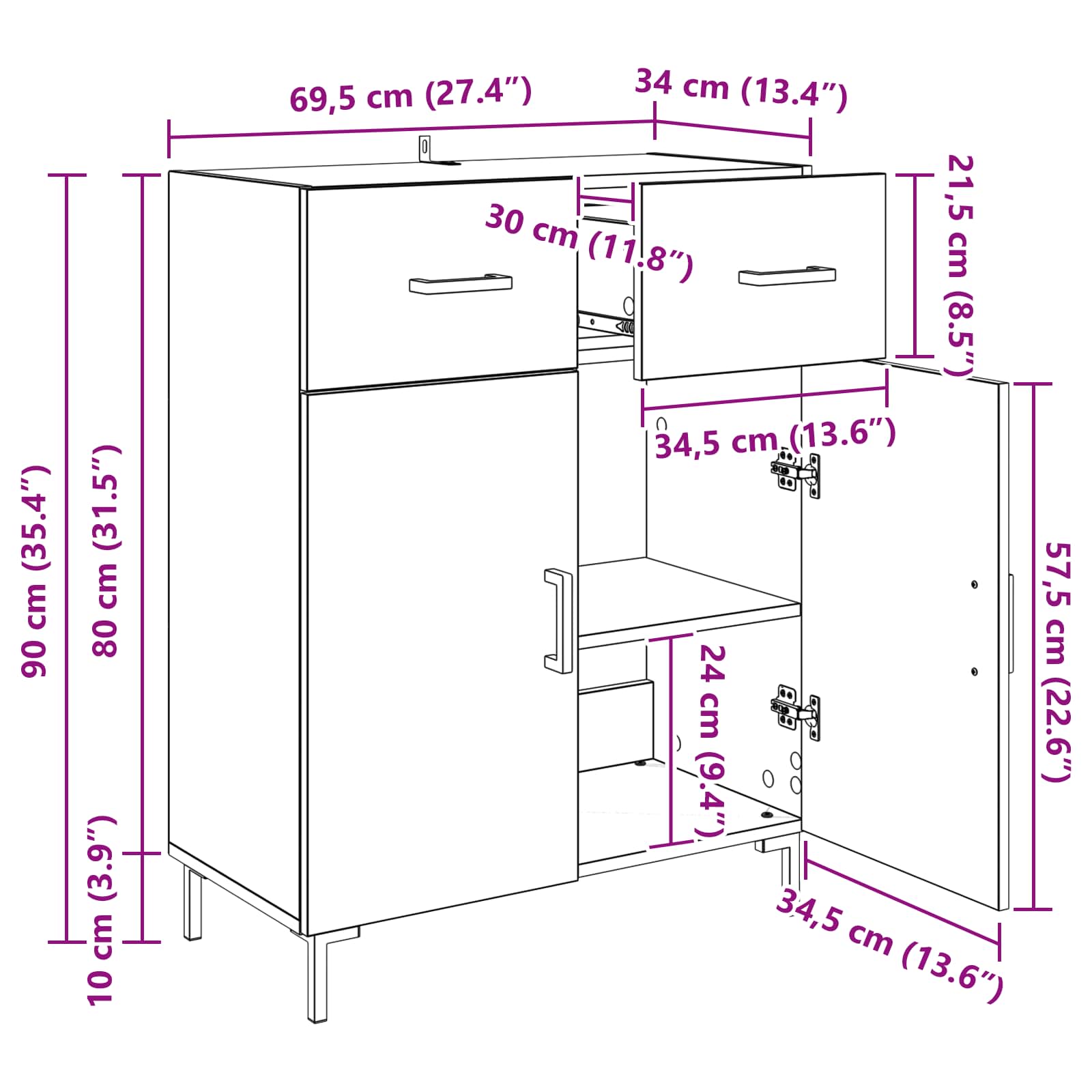 Kreveta Staro drvo 69,5 x 34 x 90 cm Konstruirano drvo