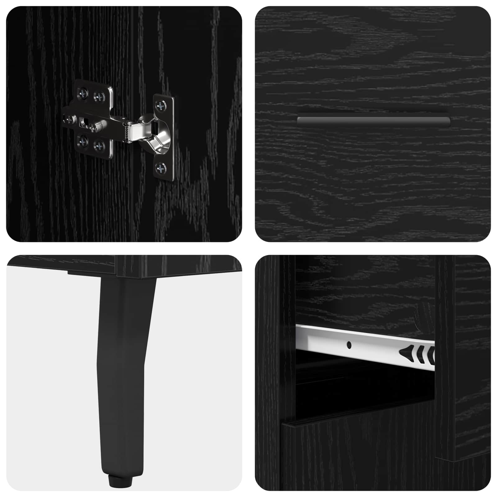 Kreveta Crni hrast 69,5 x 34 x 90 cm Konstruirano drvo