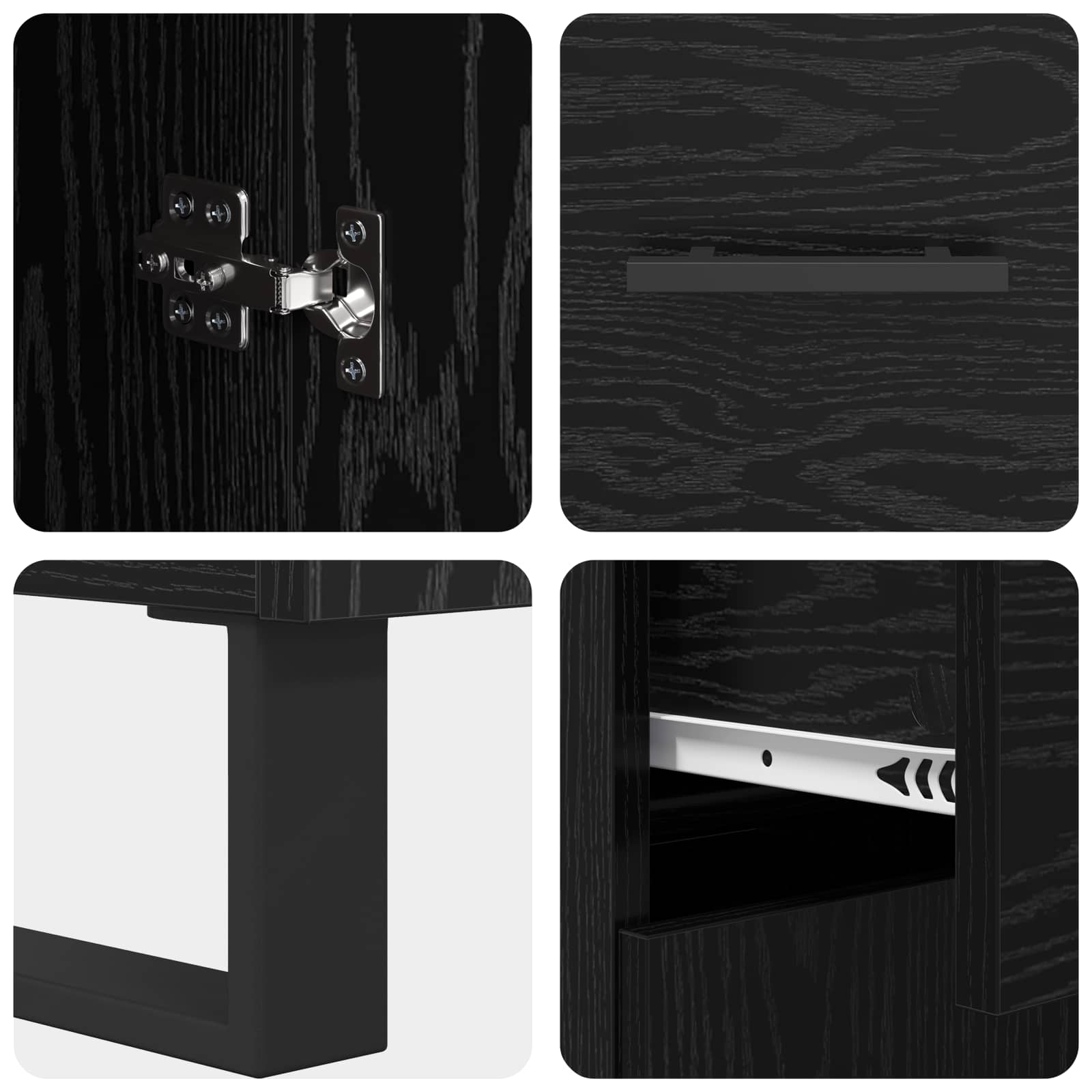 Kreveta Crni hrast 69,5 x 34 x 90 cm Konstruirano drvo
