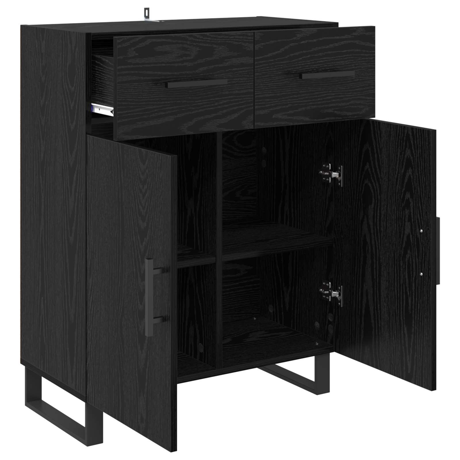Kreveta Crni hrast 69,5 x 34 x 90 cm Konstruirano drvo