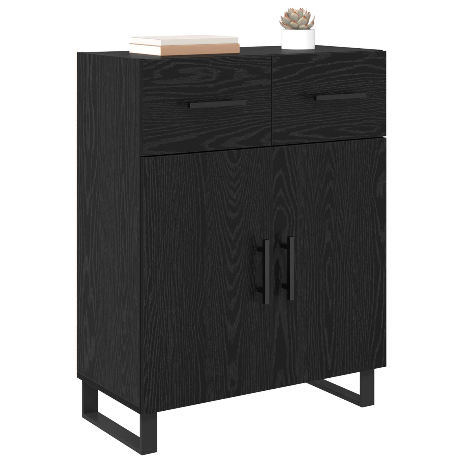 Kreveta Crni hrast 69,5 x 34 x 90 cm Konstruirano drvo