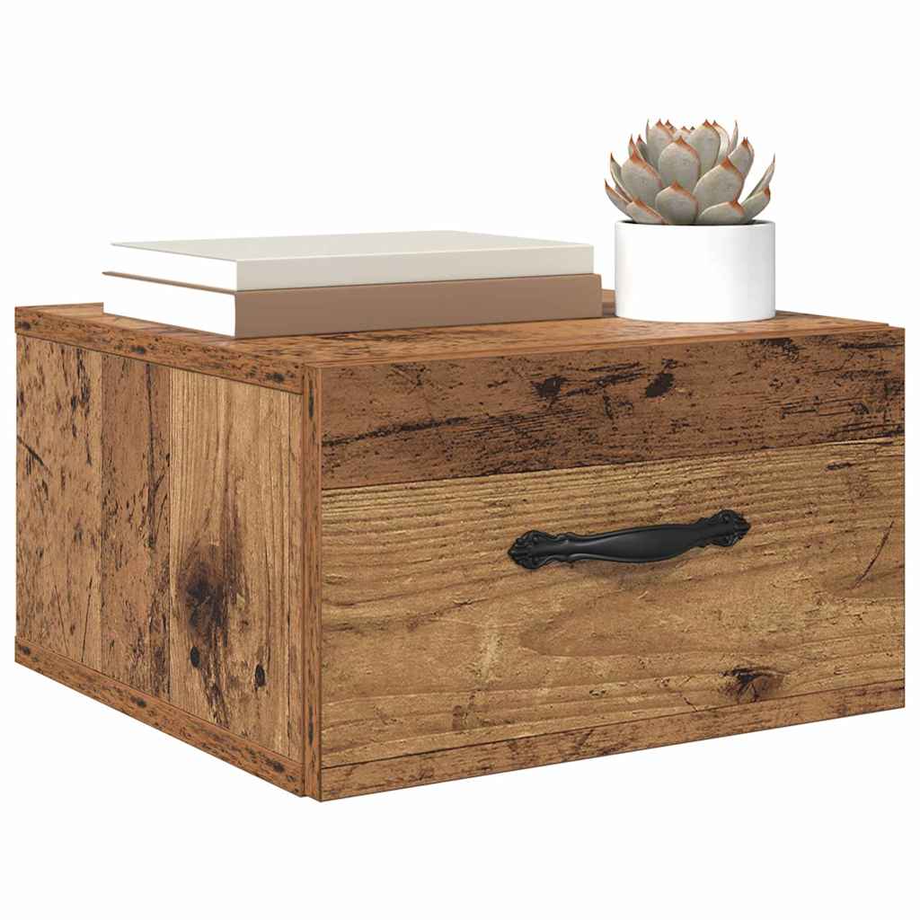 Noćni ormar Zidne Staro drvo 35 x 35 x 20 cm Konstruirano drvo