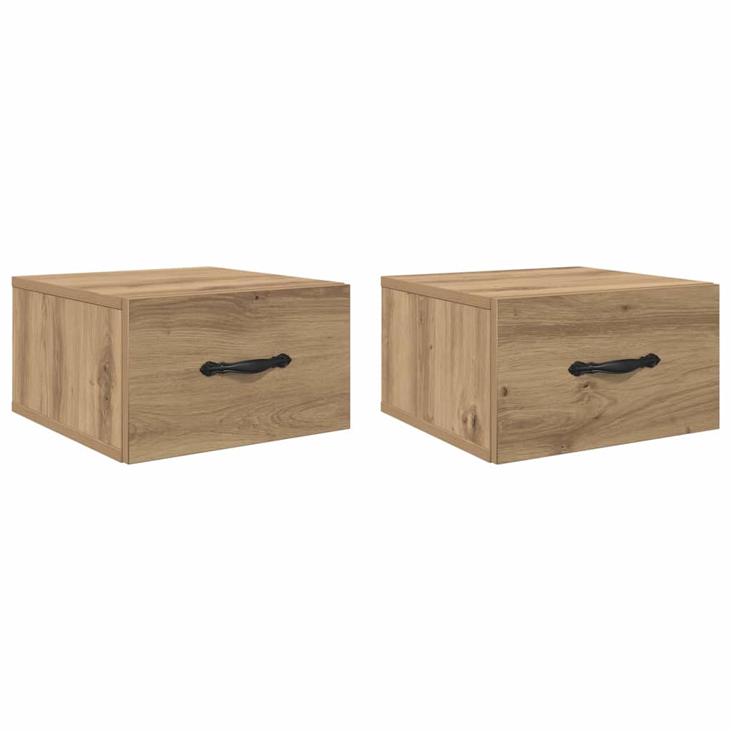 Noćni ormar s ladicama 2 pcs hrast artisan 35 x 35 x 20 cm