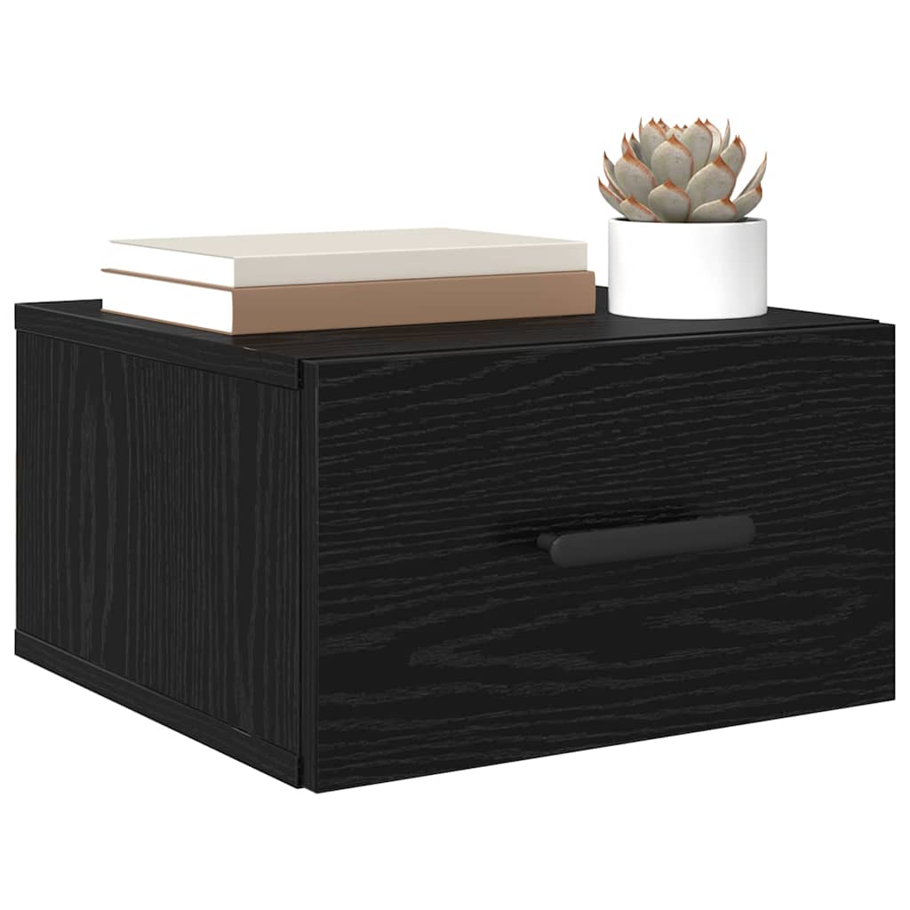 Noćni ormar 2 pcs Crni hrast 35 x 35 x 20 cm Konstruirano drvo