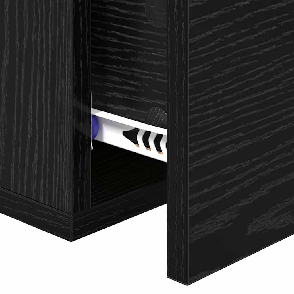 Noćni ormar 2 pcs Crni hrast 35 x 35 x 20 cm Konstruirano drvo