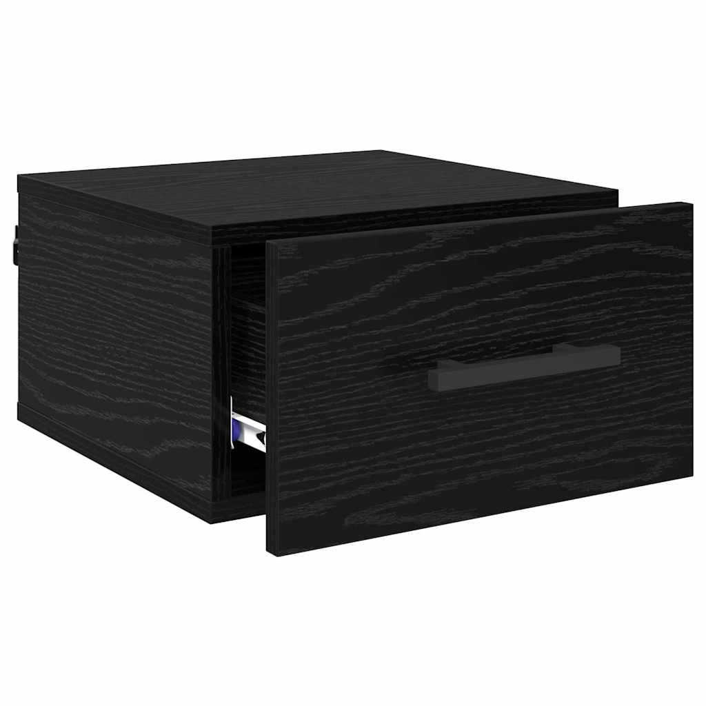Noćni ormar Zidne Crni hrast 35 x 35 x 20 cm Konstruirano drvo