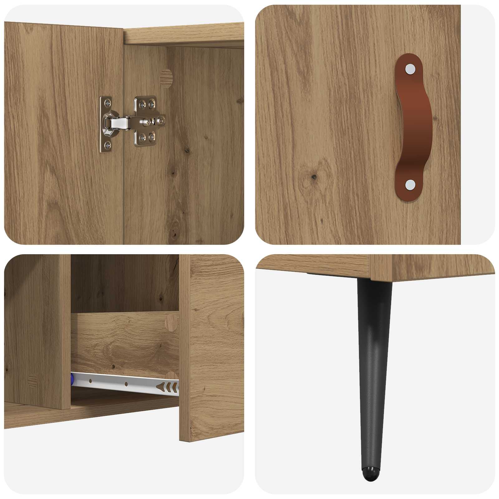 Kreveta Umjetnički hrast 100 x 36 x 60 cm Konstruirano drvo