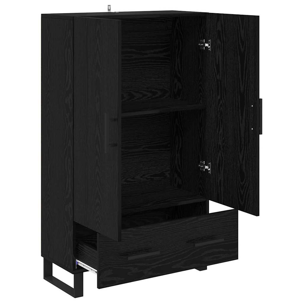 Highboard Crni hrast 69,5 x 30 x 115 cm Konstruirano drvo