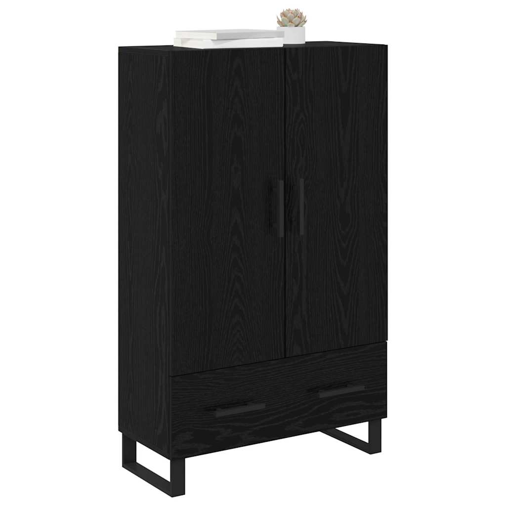Highboard Crni hrast 69,5 x 30 x 115 cm Konstruirano drvo