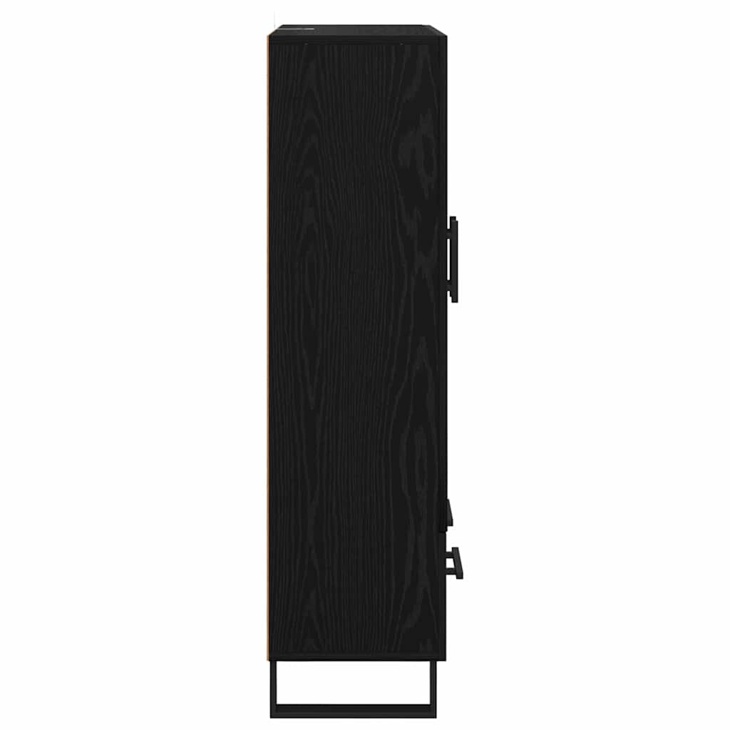 Highboard Crni hrast 69,5 x 30 x 115 cm Konstruirano drvo