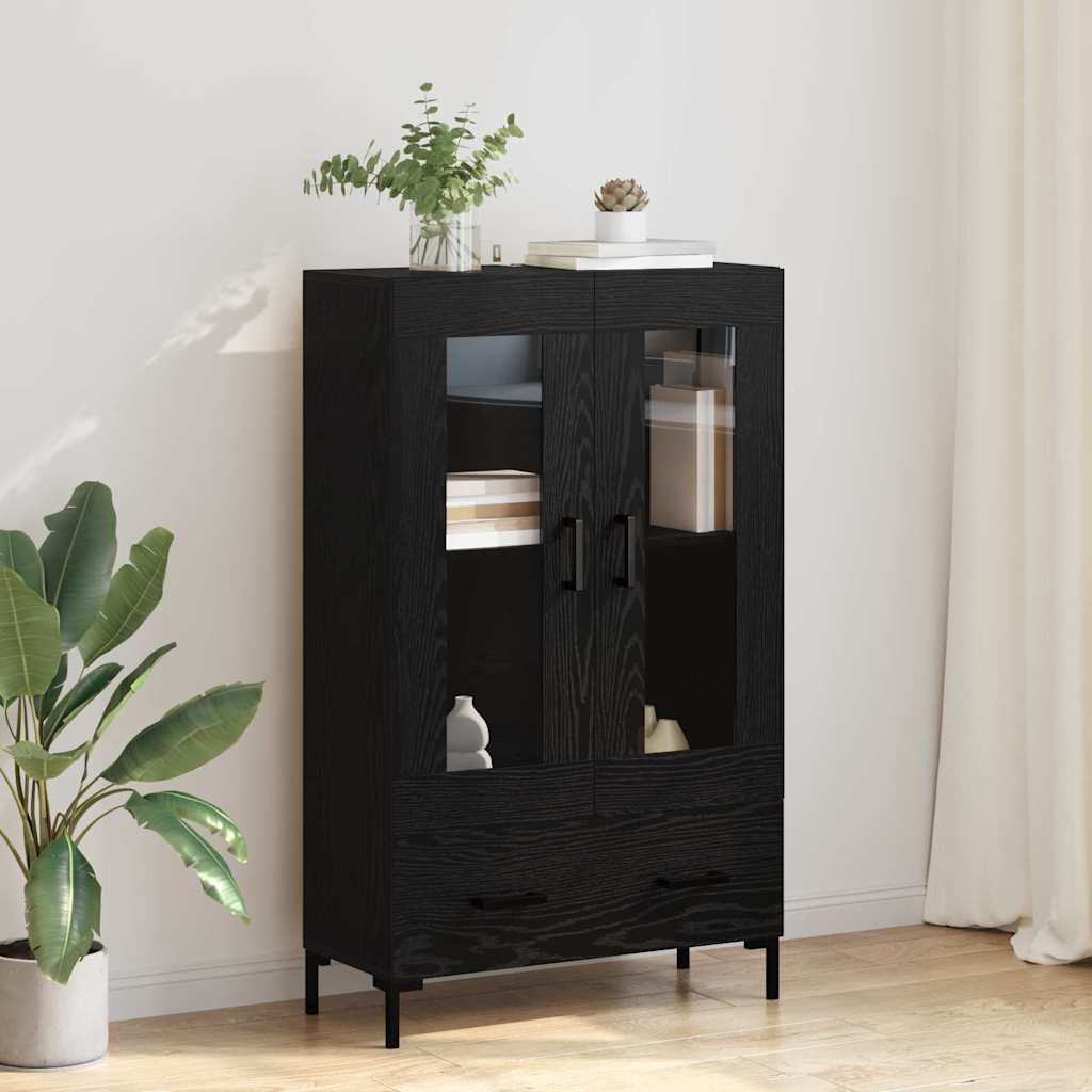 Highboard Crni hrast 69,5 x 31 x 115 cm Konstruirano drvo