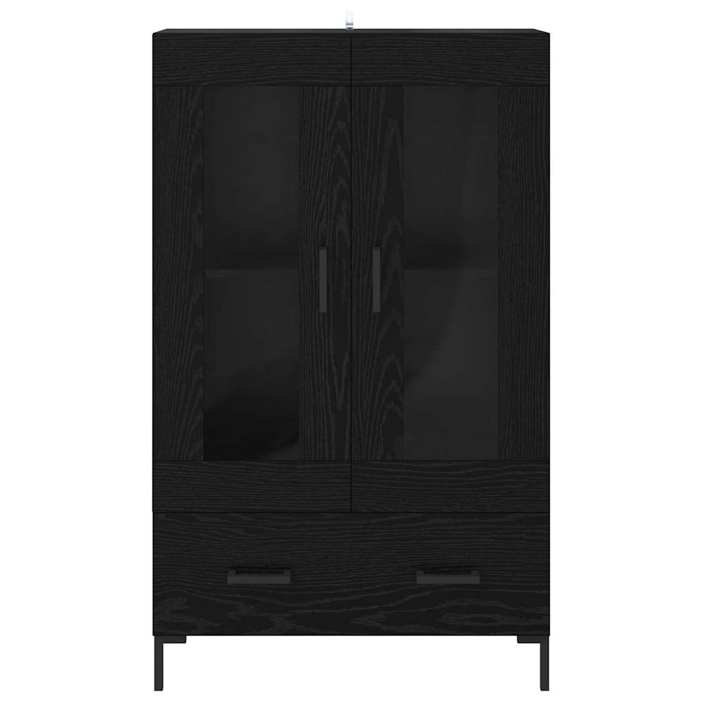 Highboard Crni hrast 69,5 x 31 x 115 cm Konstruirano drvo