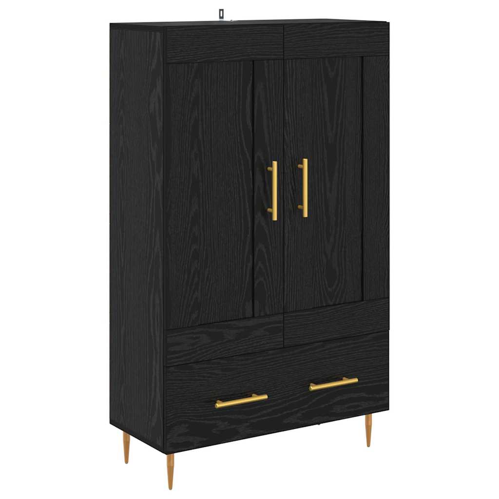 Highboard Crni hrast 69,5 x 31 x 115 cm Konstruirano drvo