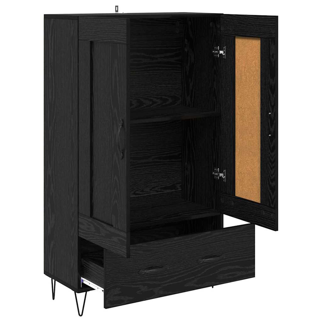Highboard Crni hrast 69,5 x 31 x 115 cm Konstruirano drvo