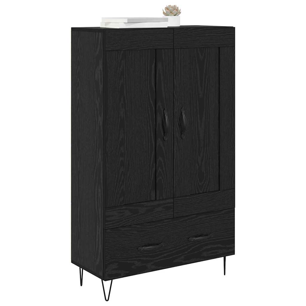 Highboard Crni hrast 69,5 x 31 x 115 cm Konstruirano drvo
