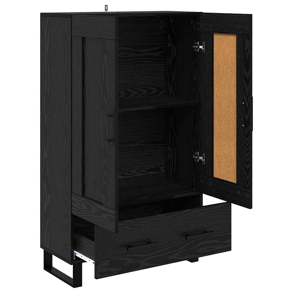 Highboard Crni hrast 69,5 x 31 x 115 cm Konstruirano drvo