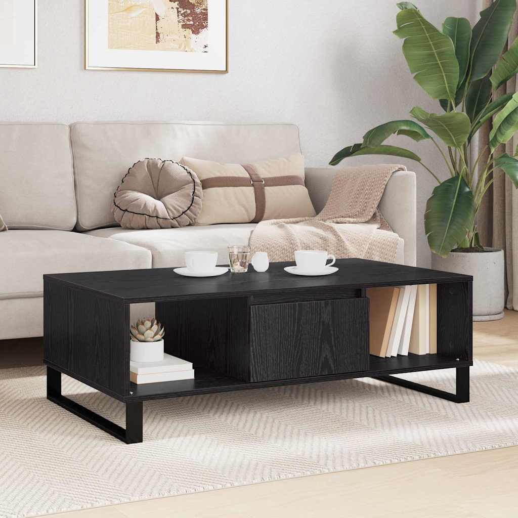 Kava Stol Crni hrast 104 x 60 x 35 cm Konstruirano drvo
