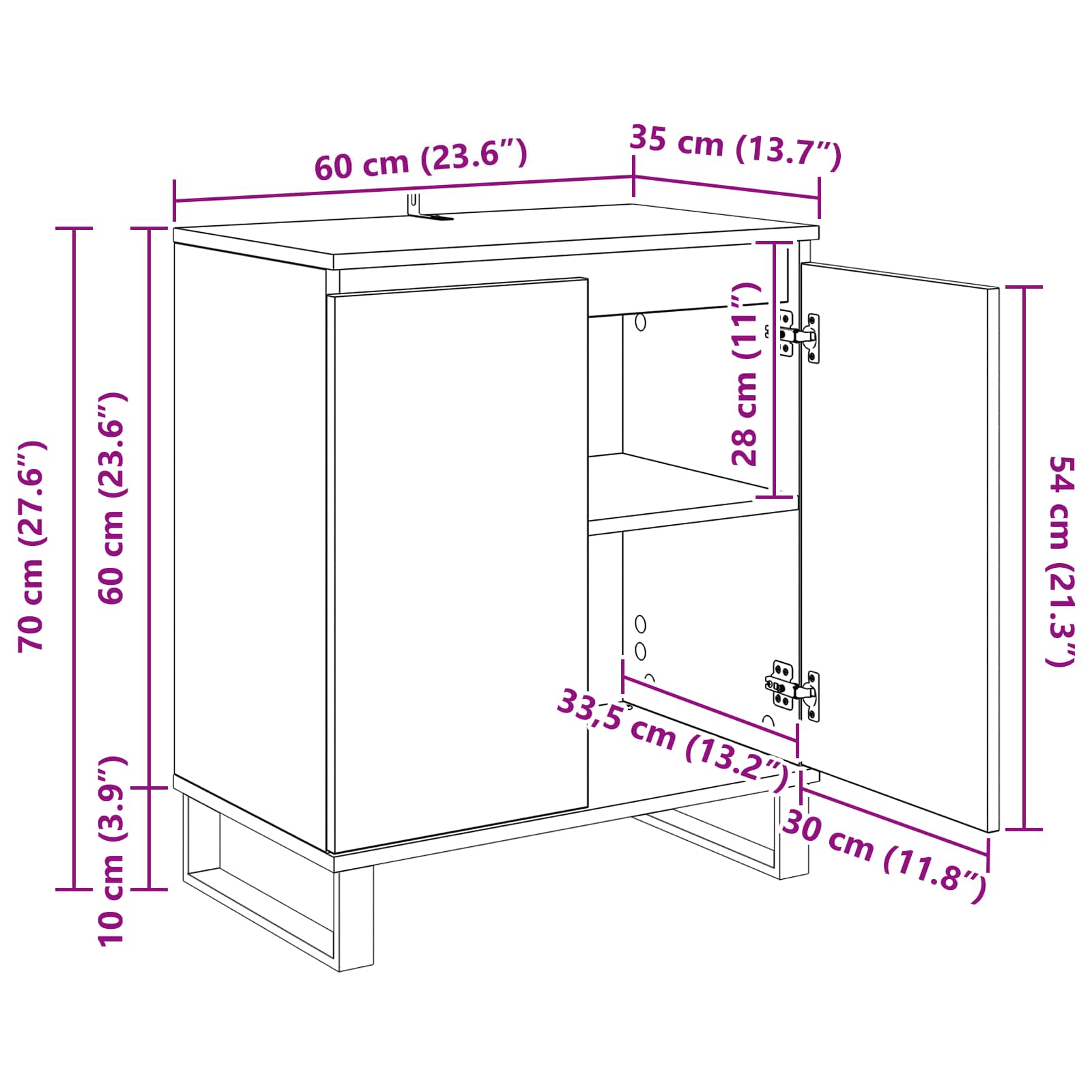 Kreveta Staro drvo 60 x 35 x 70 cm Konstruirano drvo