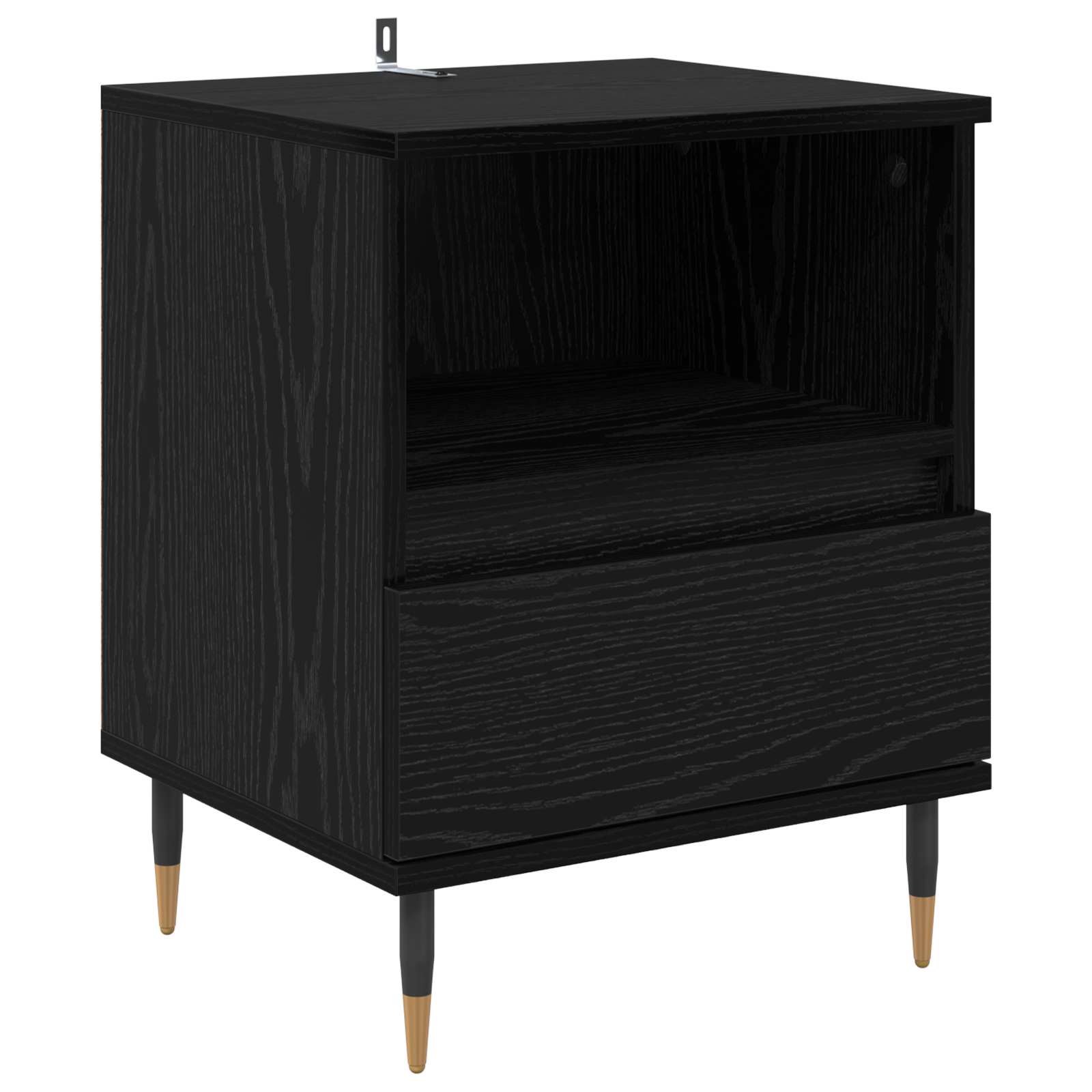 Noćni ormar 2 pcs Crni hrast 40 x 35 x 50 cm Konstruirano drvo