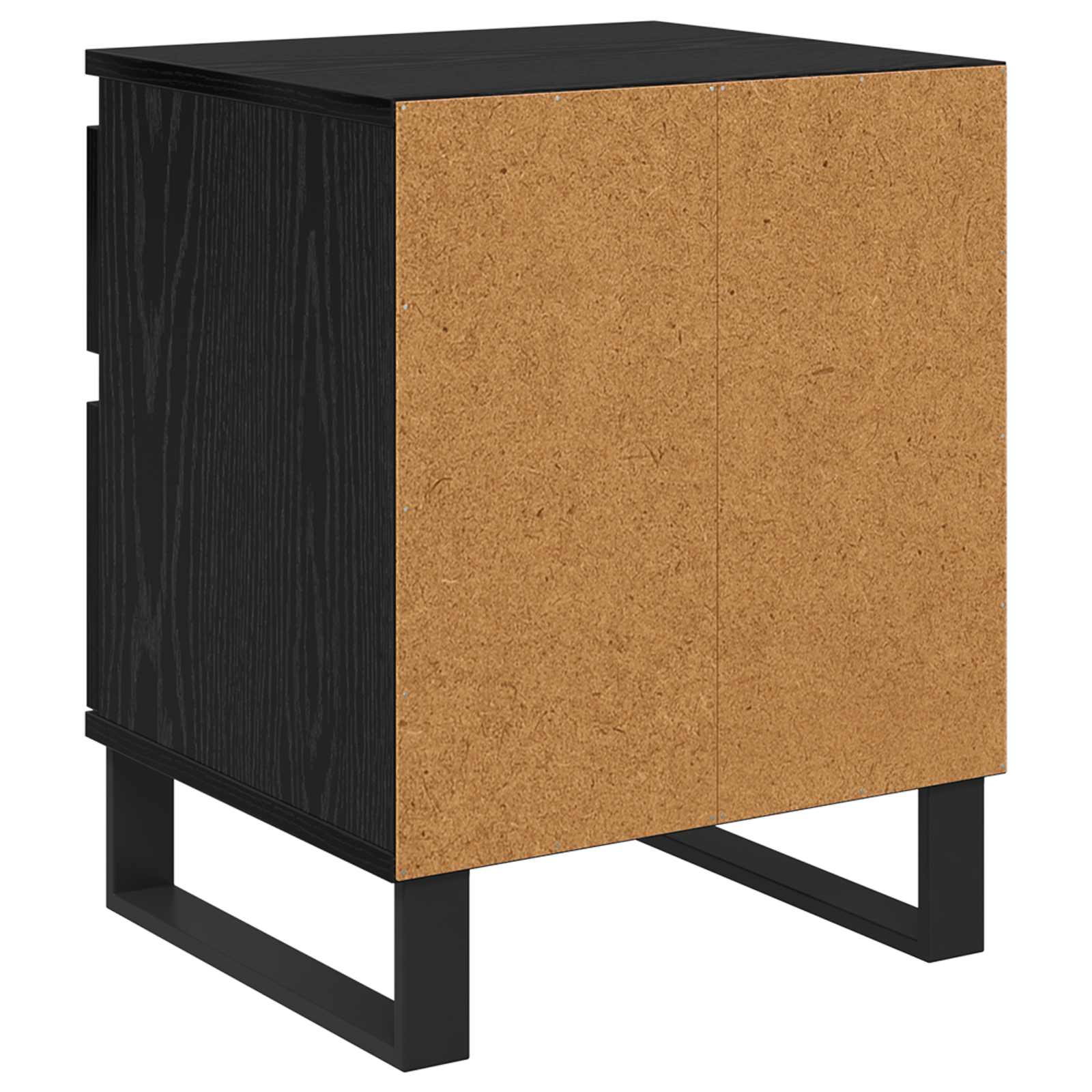 Noćni ormar 2 pcs Crni hrast 40 x 35 x 50 cm Konstruirano drvo