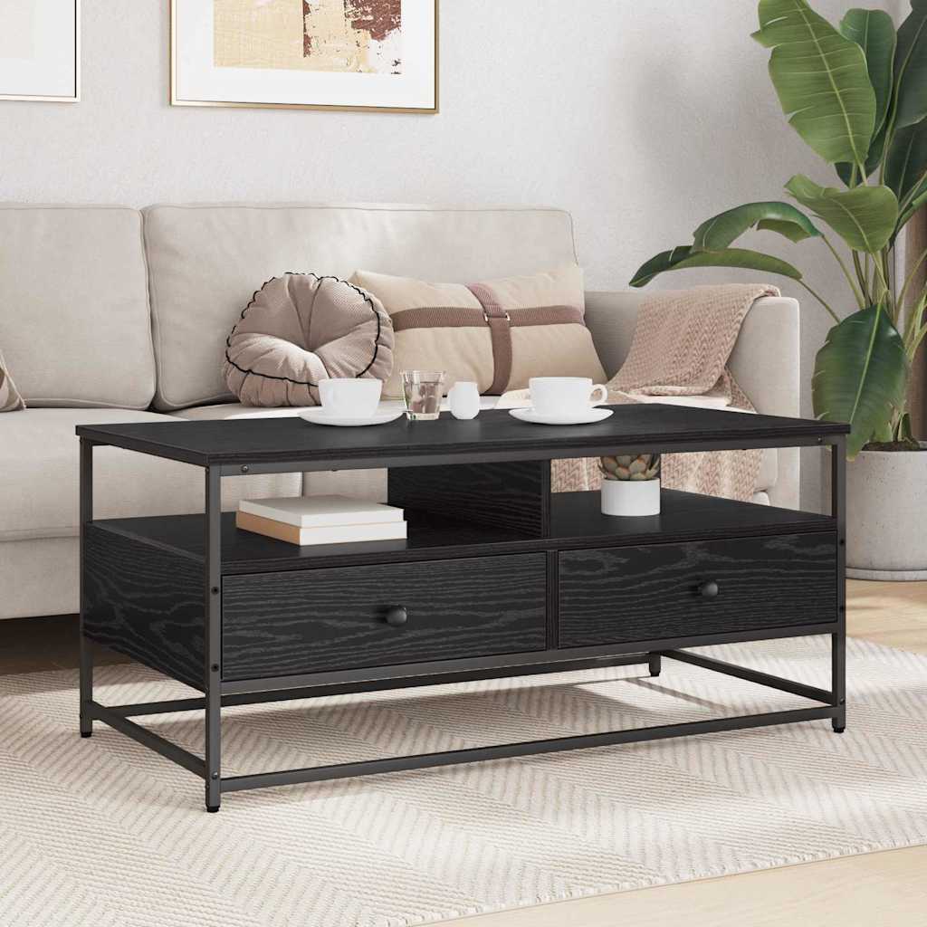 Kava Stol Crni hrast 100 x 51 x 45 cm Konstruirano drvo