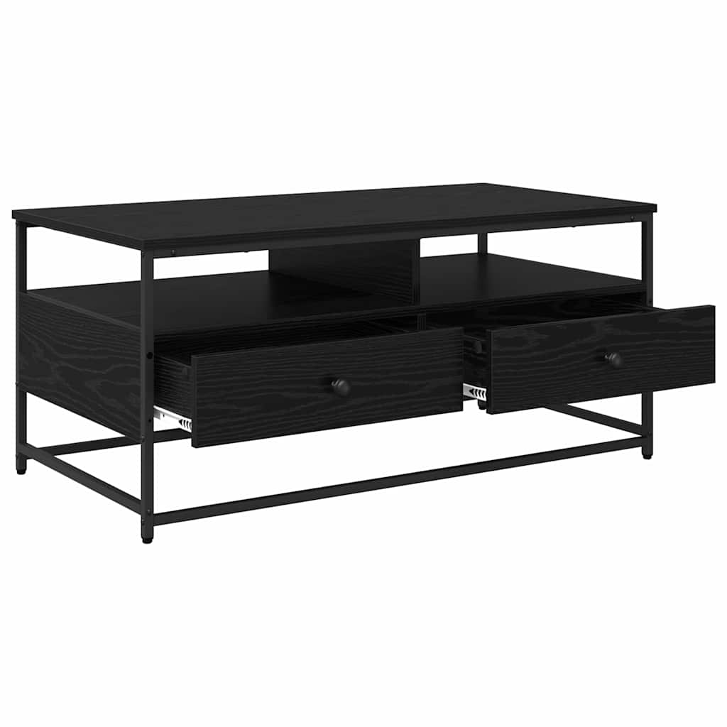 Kava Stol Crni hrast 100 x 51 x 45 cm Konstruirano drvo