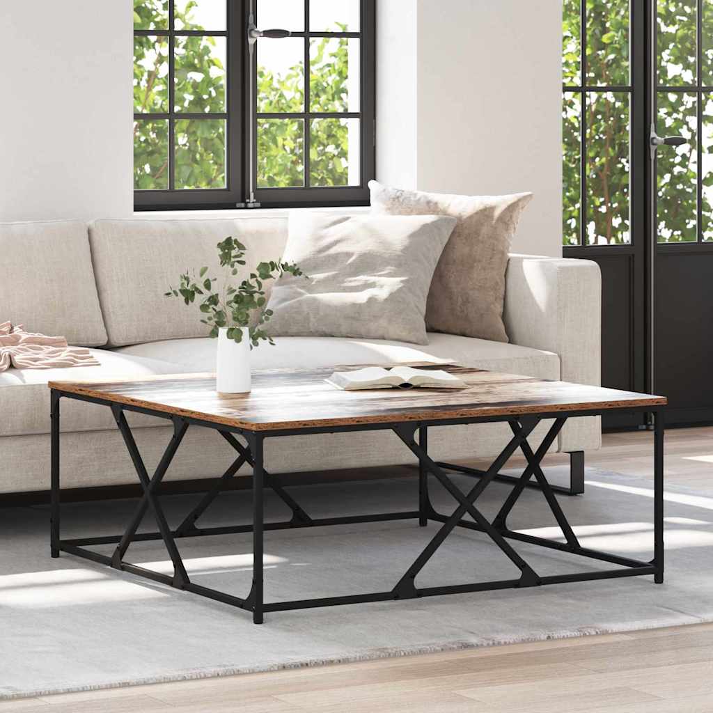 Kava Stol Staro drvo 100 x 100 x 40 cm Konstruirano drvo