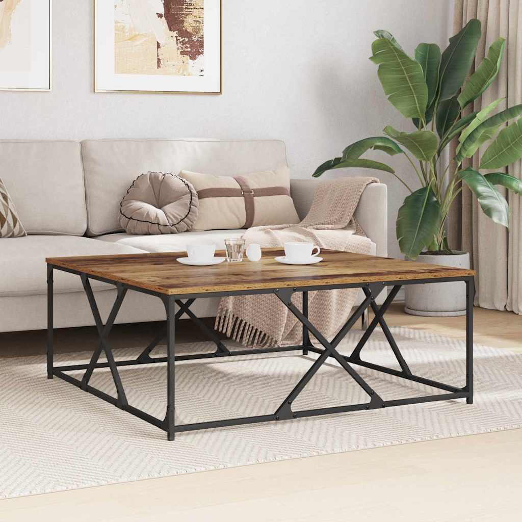 Kava Stol Staro drvo 100 x 100 x 40 cm Konstruirano drvo