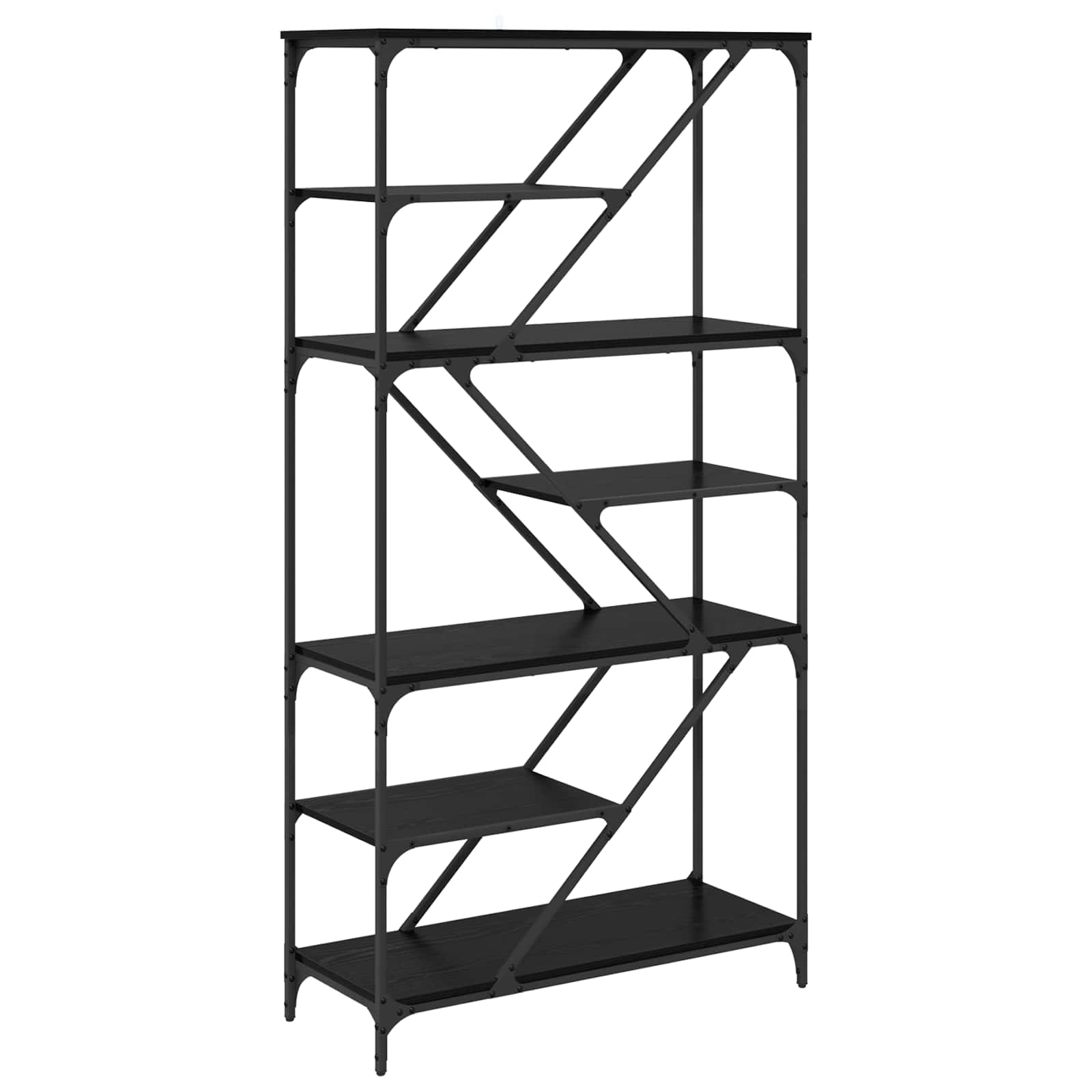 Polica Crni hrast 91 x 36 x 176 cm Konstruirano drvo