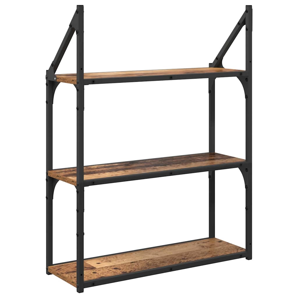Polica na zidu Staro drvo 60 x 21 x 78,5 cm Konstruirano drvo